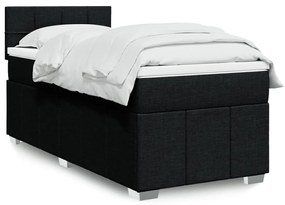 Giroletto A Molle Con Materasso Nero 80x200 Cm İntessuto /