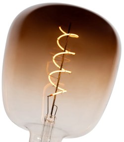 Set di 5 lampadine LED E27 dimmerabili G140 marroni 4,9W 110 lm 1800K