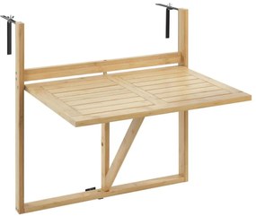 WENKO 69806800 - Tavolo WAIKIKI 64x65 cm bianco/marrone