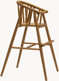 Sedia alta per bambini in legno di quercia fatta a mano Saga