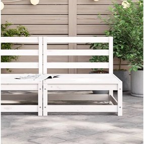 Divano giardino senza braccioli bianco 70x70x67cm massello pino