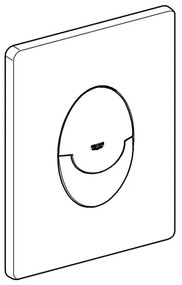 GROHE 42304SH0 - Pulsante di comando SKATE AIR 156 × 197 mm bianco