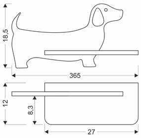 Apparecchio rosa per bambini Dog - Candellux Lighting