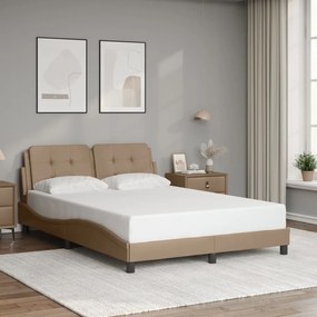 Giroletto Con Testiera Cappuccino 140x190 Cm İn Similpelle /
