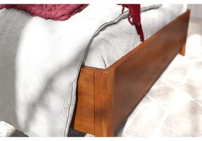 Letto matrimoniale in legno di faggio marrone chiaro Visby , 200 x 200 cm Modena - Skandica