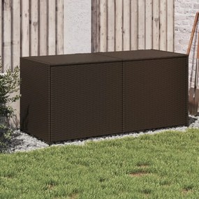 Contenitore Da Giardino Marrone 283l İn Polyrattan /