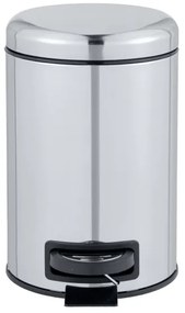 WENKO 22444100 - Cestino LEMAN 17x25 cm acciaio inox/argento/nero