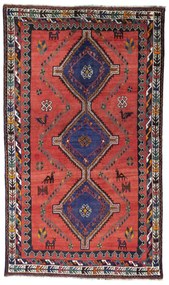 Shiraz Tappeto 270x160 Rosso (Iran) Annodato A Mano