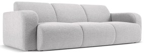 Divano bouclé grigio chiaro 235 cm Molino - Micadoni Home