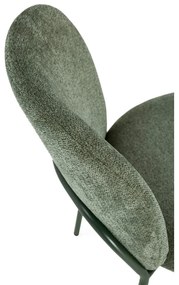 Sedie da pranzo in set verdi in imbottito 4 pz Daia – Marckeric