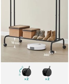 Appendiabiti mobile LINEA nero