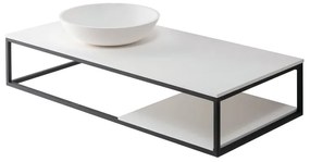 Mobile da bagno sotto lavabo Kler bianco L 80 x H 90 x P 48 cm, lavabo non incluso