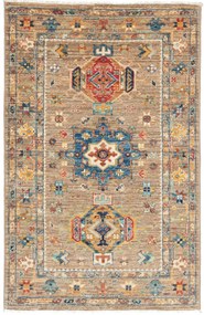 Samarkand Tappeto orientale 120x80 Grigio (Pakistan) Annodato A Mano