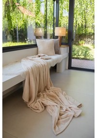 Coperta avorio in micropile 150x200 cm Pippa – Tiseco Home Studio