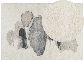 Tappeto bianco e grigio 160 x 230 cm MASIS Beliani