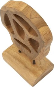 Scultura Lubang In Teak Riciclato Cm 18X10X27 (Pezzi Unici - Non Rip. In Serie)