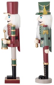 Statuette natalizie in set in legno 2 pz (altezza totale 38 cm) Darren – Bloomingville