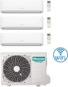 Climatizzatore Condizionatore Hisense Hi Comfort Wifi R32 Trial Split Inverter 7000 + 9000 + 12000 btu con u.e. 3AMW52U4RJC Classe a++/a+