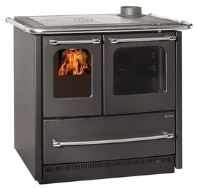 Cucina A Legna 7,5 kW Con Forno Sovrana Easy 2.0 La Nordica 4 Stelle Antracite