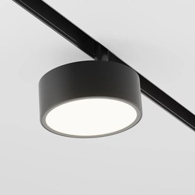 Faretto Per Binario Moderno Rado Alluminio Nero Luce Naturale