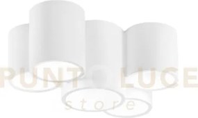 Plafoniera banjie tubolare bianca 5 luci attacco gu10 29,6x20x14cm ...