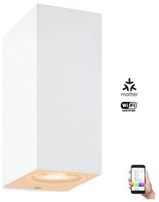 WiZ - Applique LED RGBW Dimmerabile UP&DOWN 2xGU10/4,7W/230V bianco Wi-Fi