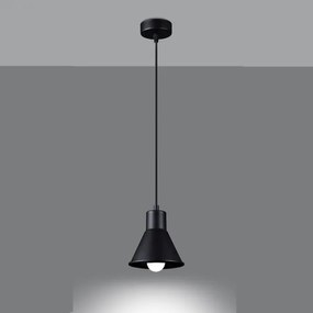 Sollux SL.0985 -  Lampadario su filo TALEJA 1xE27/60W/230V nero