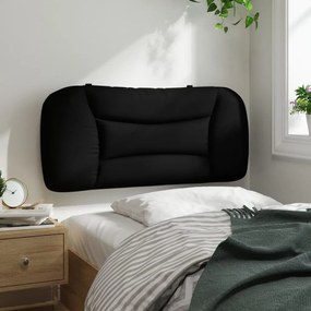 Cuscino testiera nero 90 cm in tessuto