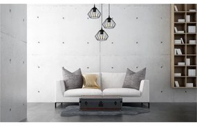 Lampadario a sospensione con filo CEED 3xE27/60W/230V nero