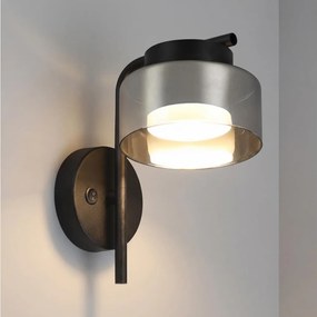 Brilagi - Lampada da parete AURA LUX 1xGX53/30W/230V nero/fumé