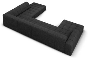 Divano angolare antracite (angolo destro/"U") Chicago - Cosmopolitan Design