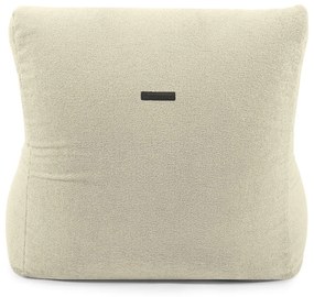 Puof a sacco color crema con rivestimento in bouclé Seat 100 Lounge – SLOWDOWN