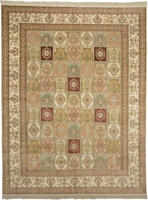 Ghom Tappeto 280x360 Beige (Cina) Annodato A Mano