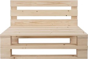 Divano pallet in legno abete 100x61 cm per giardino veranda o taverna