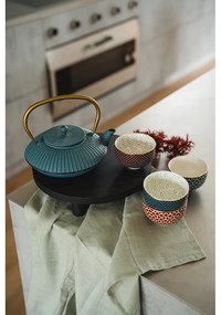 Teiera in ghisa blu 1,1 l Linhai - Bredemeijer