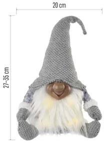 Decorazione natalizia LED 4xLED/3xAA elfo