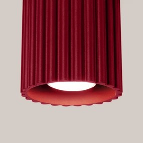 Sollux SL.1819 - Faretto AURA 1xGU10/10W/230V 10 cm rosso
