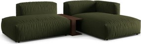 Divano angolare componibile verde (angolo destro) Martina - Micadoni Home