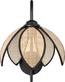 Osram - Lampada da parete DECOR RATTAN 1xE27/15W/230V beige/nera