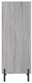 Credenza grigio sonoma 34,5x32,5x90 cm in legno multistrato