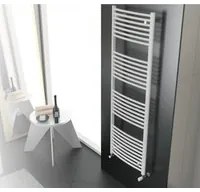 Termoarredo Scaldasalviette Cordivari Modello LISA 22 CURVO In Acciaio Verniciato Bianco - Disponibili in Varie Misure