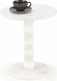 Tavolino da caffè rotondo Cirilla in bianco - ø40/h47 cm