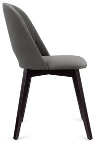 Sedia da pranzo BOVIO 86x48 cm grigio/faggio