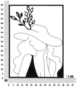 Decorazione murale in metallo 60x80 cm Elegant - Mauro Ferretti