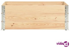 vidaXL Fioriere Rialzate 3 pz 50x150 cm in Legno Massello di Pino