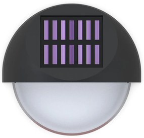 Aigostar - Applique a LED solare LED/1W/1,2V nero 2700K IP44