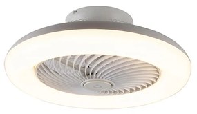 Ventilatore da soffitto bianco LED dimmerabile - CLIMA