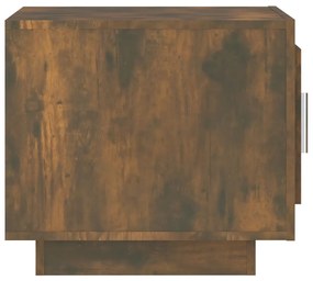 Tavolino da salotto rovere fumo 51x50x45cm in legno multistrato
