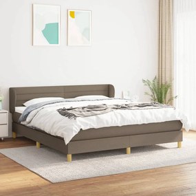 Giroletto A Molle Con Materasso Tortora 160x200 Cm İn Tessuto /