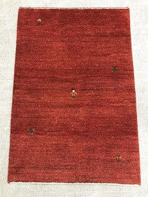 Gabbeh Tappeto 80 x 120 Rosso (Iran) Annodato A Mano